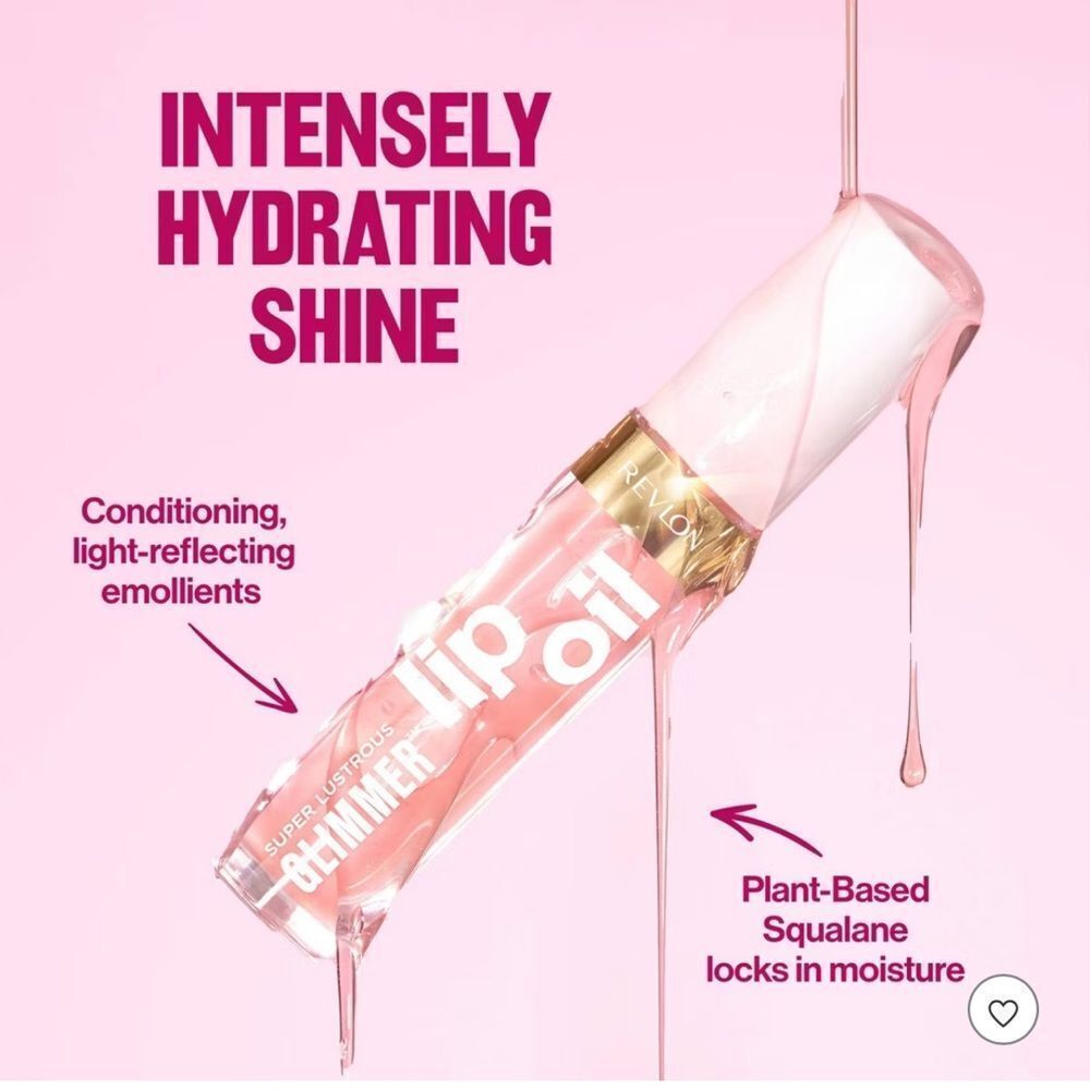 🦋 Revlon Candy Hearts Glimmer Lip Oil New FullSz - Picture 6 of 9